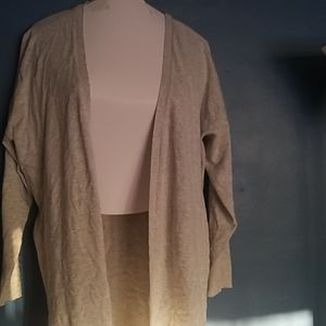 Light grey long swing cardigan